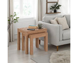 LEON NEST OF 2 TABLES - MEDIUM OAK EFFECT