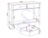 STRATFORD 2 DRAWER CONSOLE TABLE - WHITE