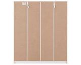 DAKOTA 4 DOOR WARDROBE - WHITE