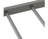 HARLOW 4'6" BED - SILVER