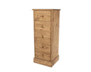 Cotswold 5 drawer narrow chest