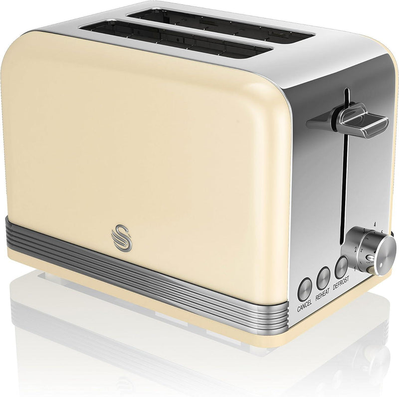 Swan Retro 2 Slice Toaster Cream