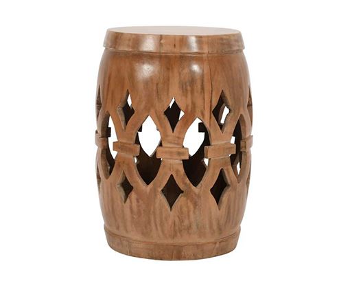 Artwork Mango Wood Side Table