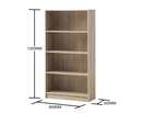 Traditional Tall Bookcase-Oak
