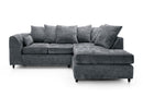 Heidi Right Hand Facing Corner Sofa - Dark Grey