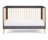 Maura Mini Cot Bed - Slate with Natural
