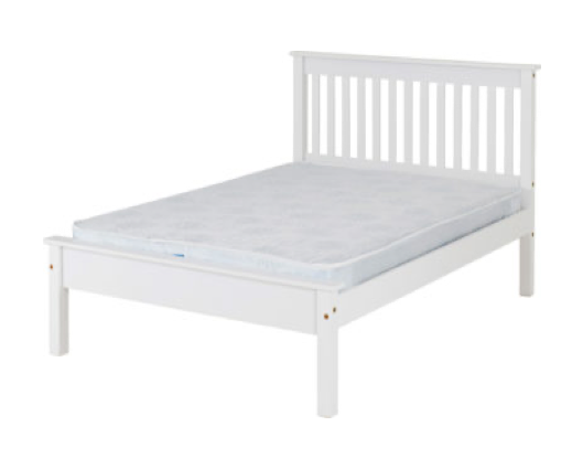 Matteo 5' Bed Low Foot End - White