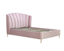 Lottie Double Ottoman Bed - Pink