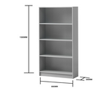 Traditional Tall Bookcase-Grey