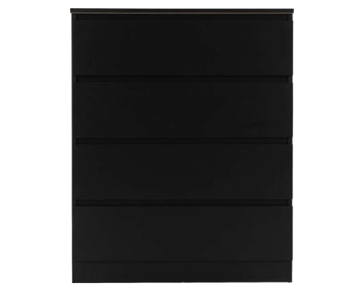 Marcus 4 Drawer Chest - Black