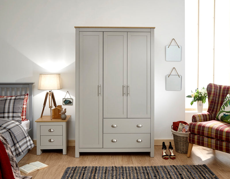 Lachlan 3 Door 2 Drawer Wardrobe
