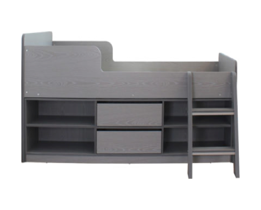 Franklin Low Sleeper Bed - Grey