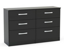 Larz 6 Drawer Chest-Black