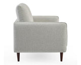 Remy Fabric 3 Seater Sofa Light Grey