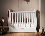 Stamford Space Saver Cot + Sprung Mattress - White