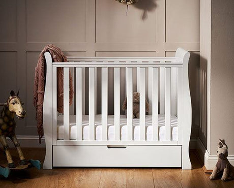 Stamford Space Saver Cot + Sprung Mattress - White