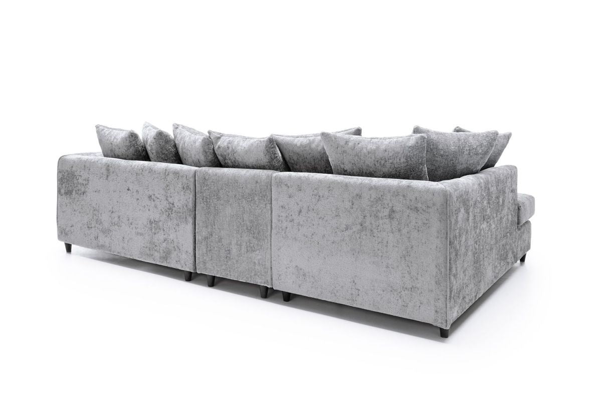 Heidi Left Hand Facing Corner Sofa Plus - Light Grey