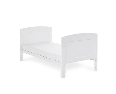 Grace Cot Bed, Under Drawer + Fibre Mattress - White
