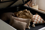Maisey Ottoman Bed White Boucle - King