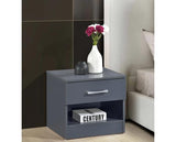 Highbury 1 Drawer Bedside - Dark Grey