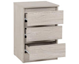 MALVERN 3 DRAWER BEDSIDE - URBAN SNOW
