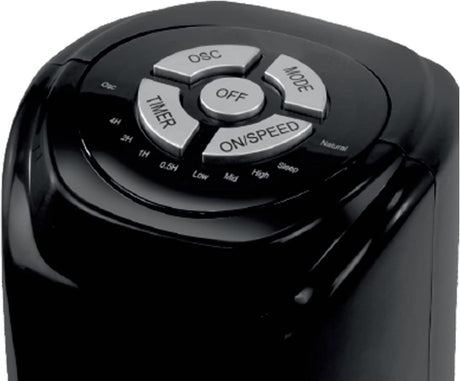 Igenix 30" Tower Fan with 7 Hour Timer and Remote Control - Black