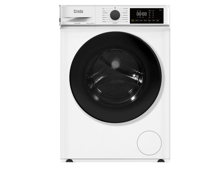 Creda Washing Machine 10kg Wash Load  WHITE CRWM1014W