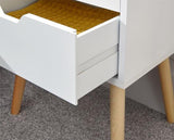 Nessi Bedside Table-White