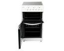 Haden HE50DOMW 50cm Double Oven With Ceramic Hob White