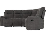 Guildford Corner Recliner Sofa - Grey Fabric