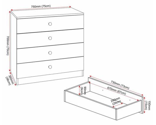 DENVER 3 DOOR WARDROBE BEDROOM SET - GREY GLOSS