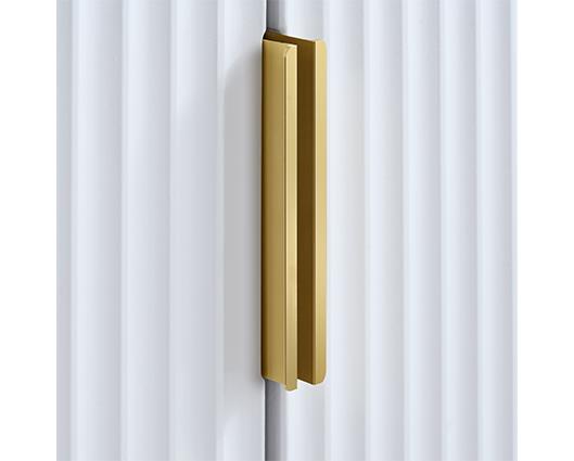 Zara 2 Door Fluted Wardrobe - White