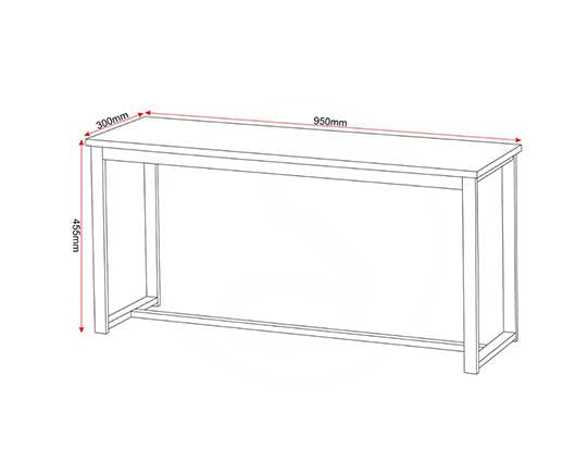 LINCOLN 1+2 DINING BENCH SET - SONOMA OAK EFFECT/BLACK