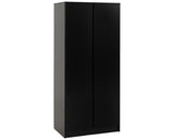 MALVERN 2 DOOR WARDROBE BEDROOM SET - BLACK