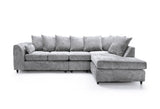 Heidi Right Hand Facing Corner Sofa Plus - Light Grey