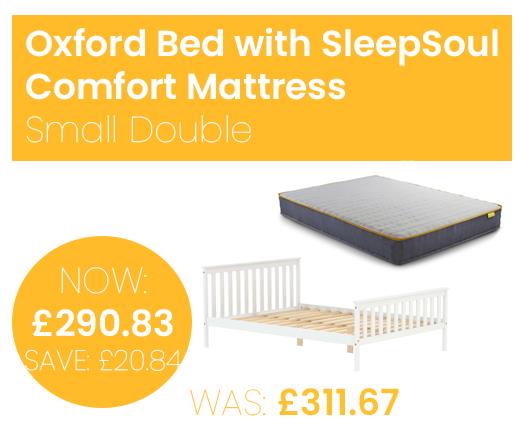 Oxford Bed with SleepSoul Comfort Mattress - Small Double