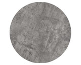 ATHENS ROUND & AVERY DINING SET (X4 CHAIRS) - CONCRETE/GREY VELVET