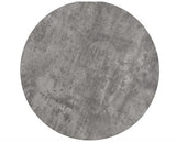 ATHENS ROUND & LUKAS DINING SET (X4 CHAIRS) - CONCRETE/EMERALD GREEN VELVET