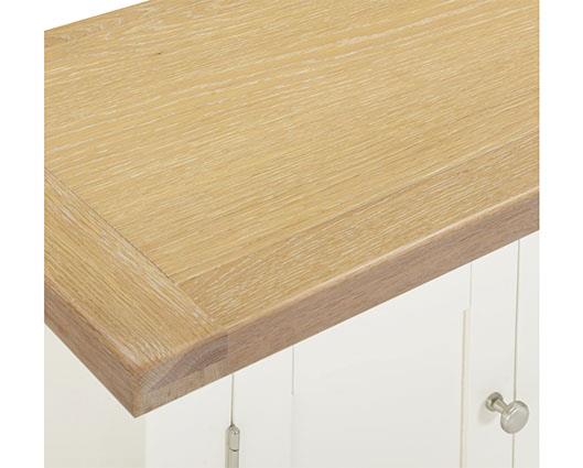 WINDSOR STRAIGHT TV UNIT - IVORY/OAK