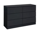 Oakley 6 Drawer Chest- Black