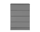 Oakley 4 Drawer Chest- Grey