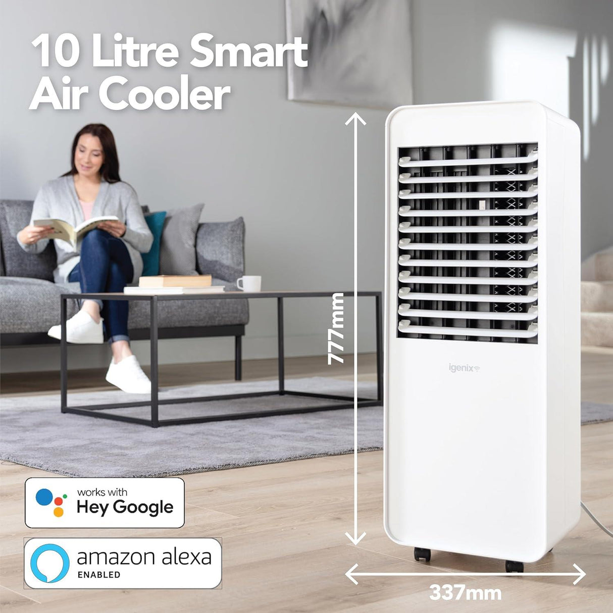 Igenix 10 Litre Smart Air Cooler White