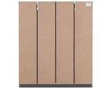 DAKOTA 4 DOOR WARDROBE - DARK GREY