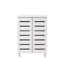 Euston 2 Door Shoe Cabinet - White