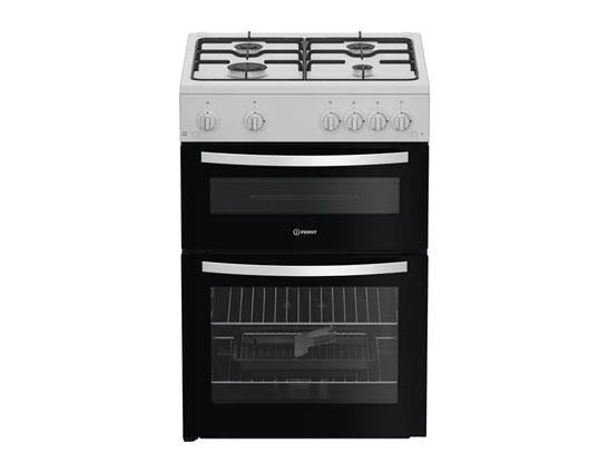 Indesit ITG6GW 60cm Gas Twin Cooker - White