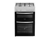 Indesit ITG6GW 60cm Gas Twin Cooker - White