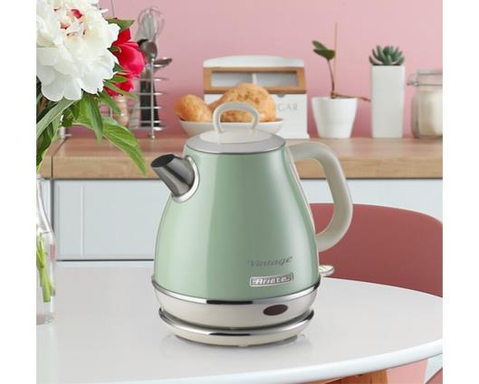 Ariete 1 Litre Retro Style Cordless Jug Kettle -  Green