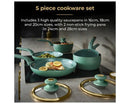 Cavaletto 5 Piece Cookware Set Jade