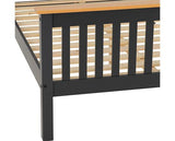 MONACO 5' HIGH END BED - DARK GREY/OAK EFFECT