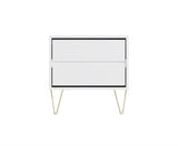 Maeve 2 Drawer Bedside- White